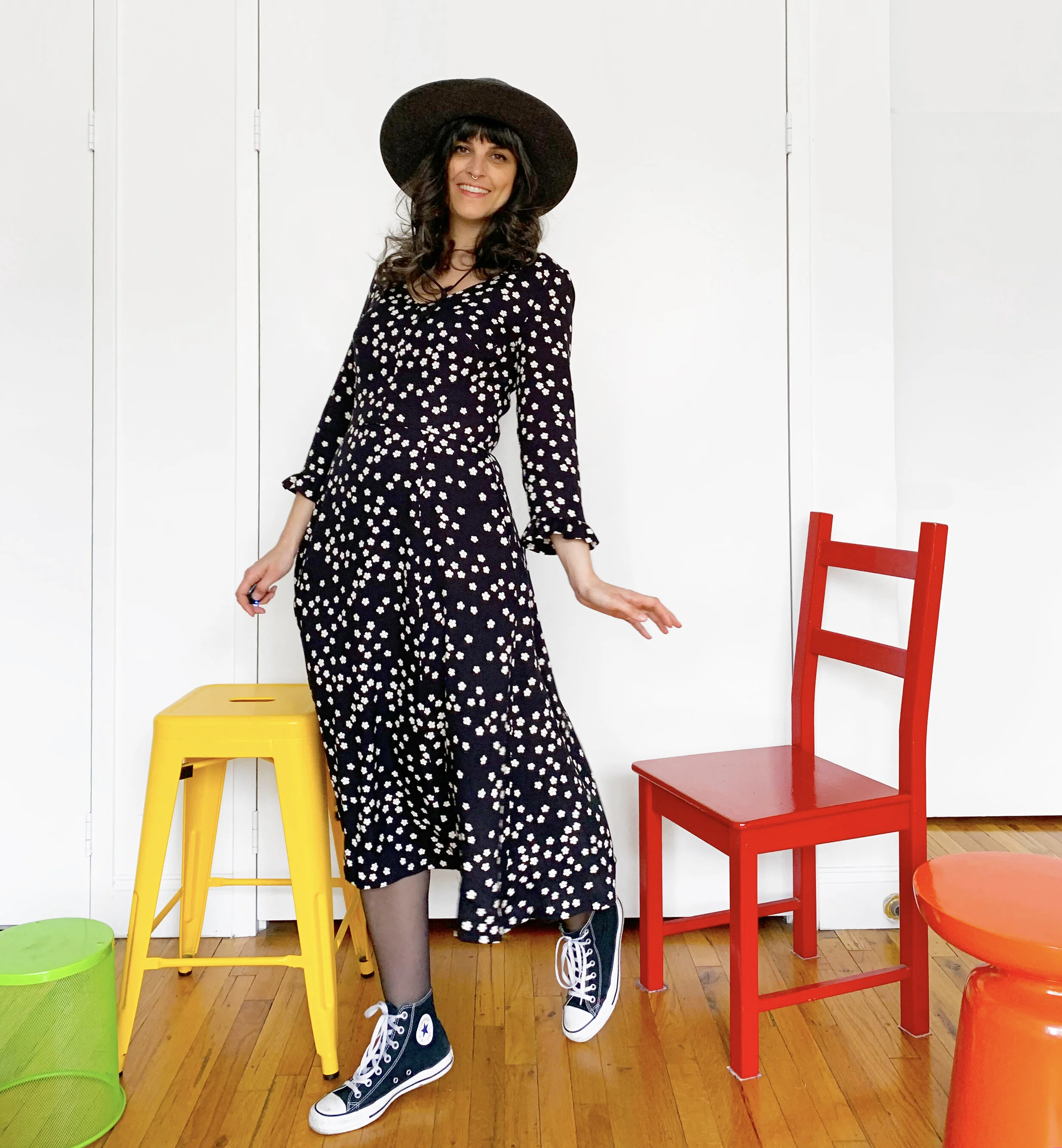 CUTOUT BACK DRESS - VOGUE 9328 IN REFORMATION VISCOSE CREPE